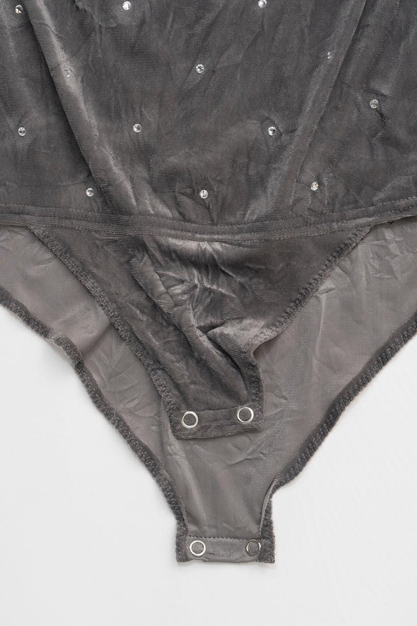 Crystal Velour Bodysuit - SALE