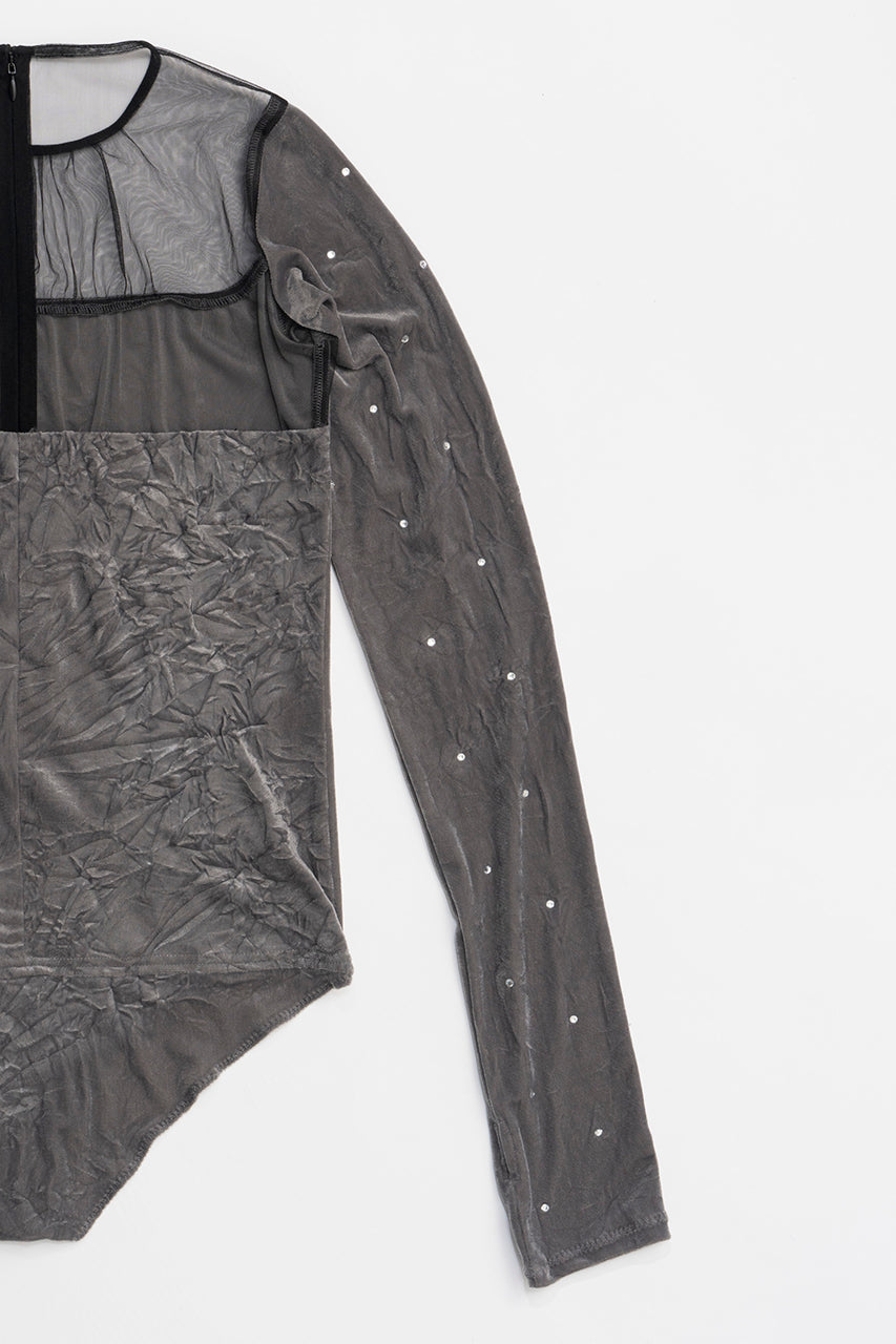 Crystal Velour Bodysuit - SALE