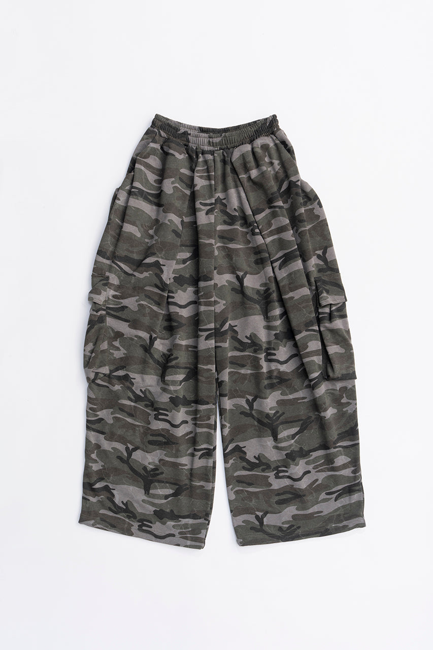 Camo Sweat Cargo Pants - SALE