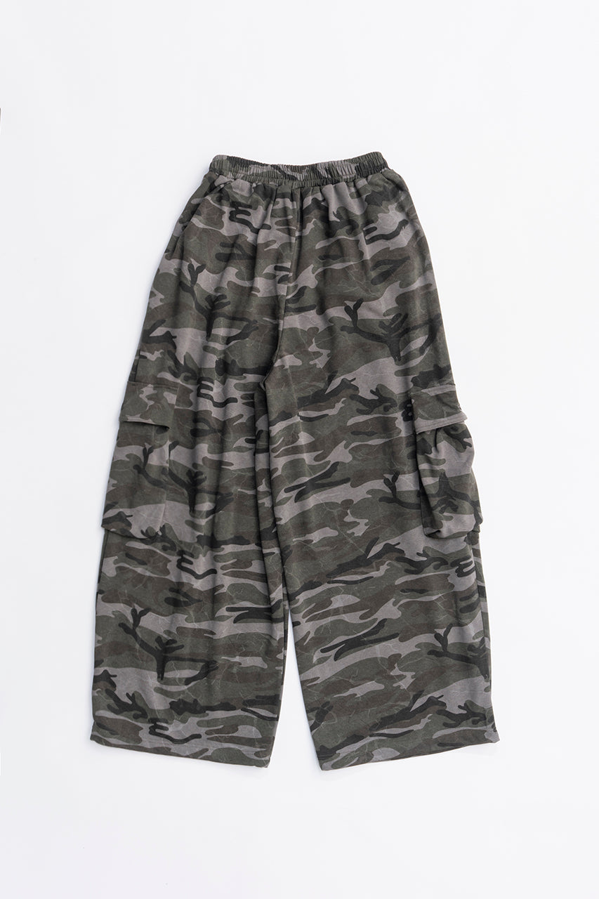 Camo Sweat Cargo Pants - SALE