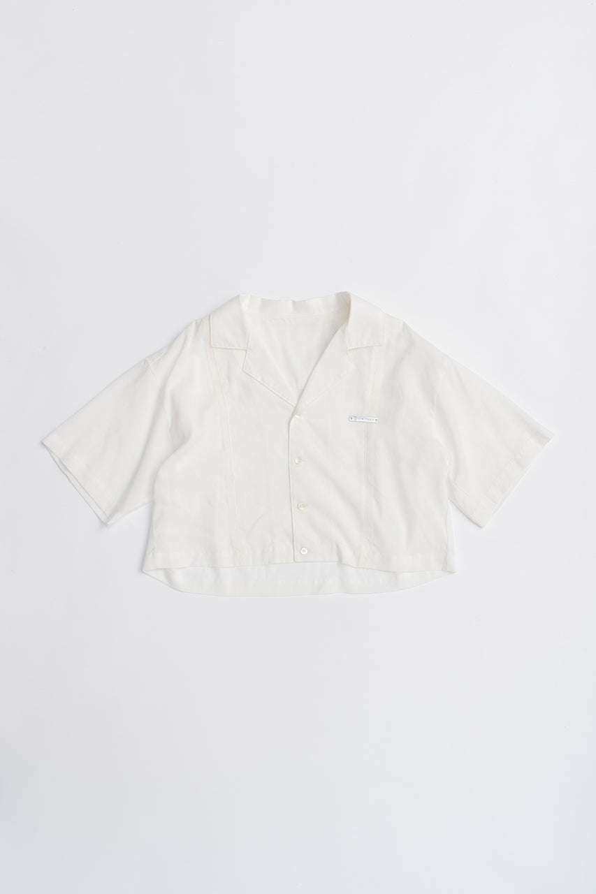 Sheer Open Collar Shirt