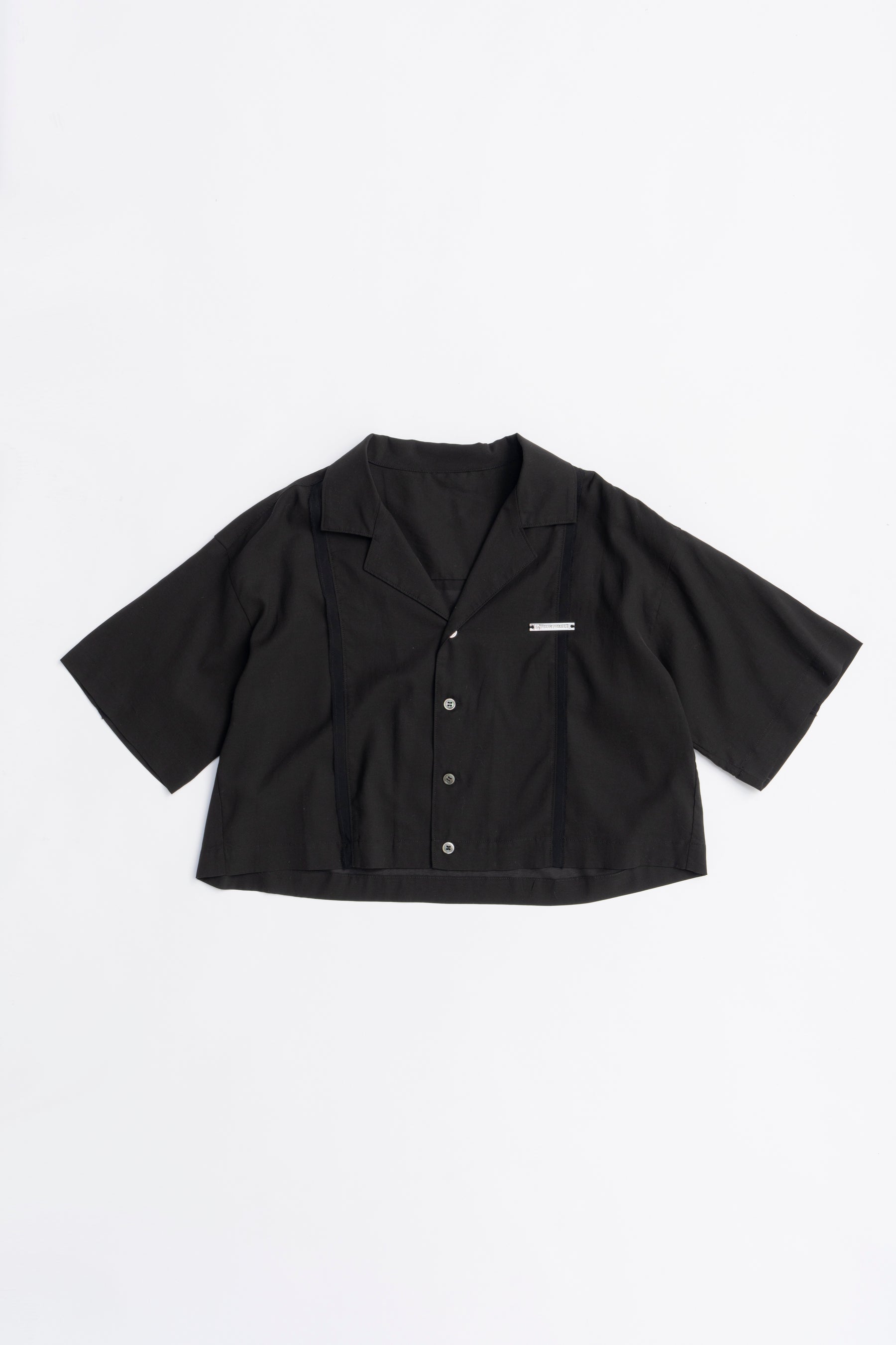 Sheer Open Collar Shirt