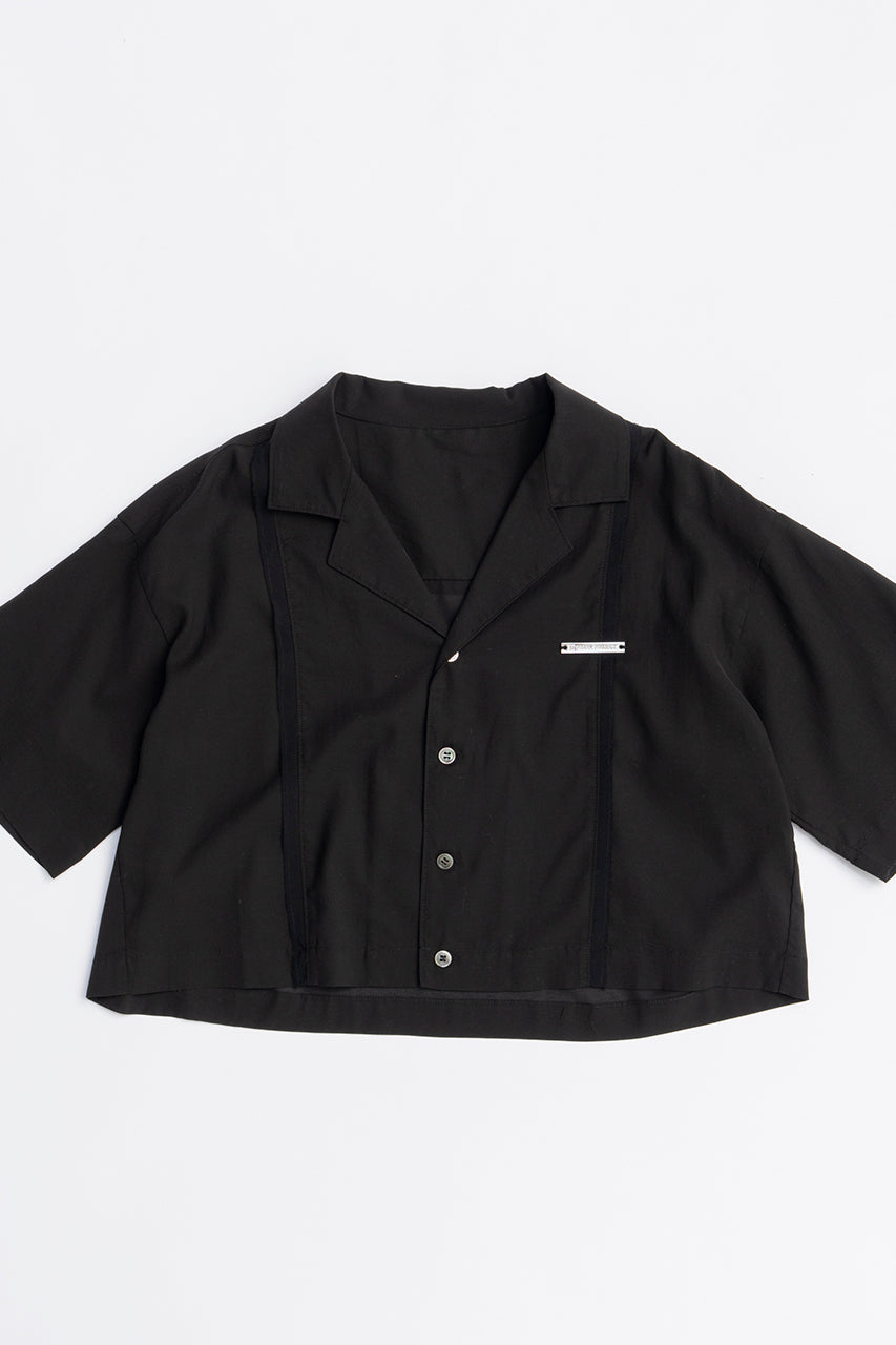 Sheer Open Collar Shirt