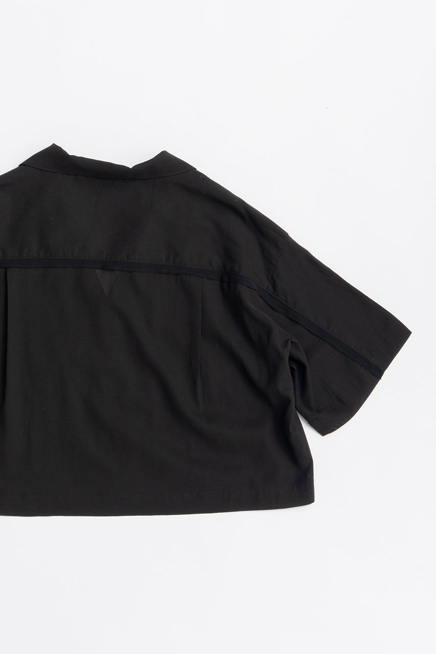 Sheer Open Collar Shirt