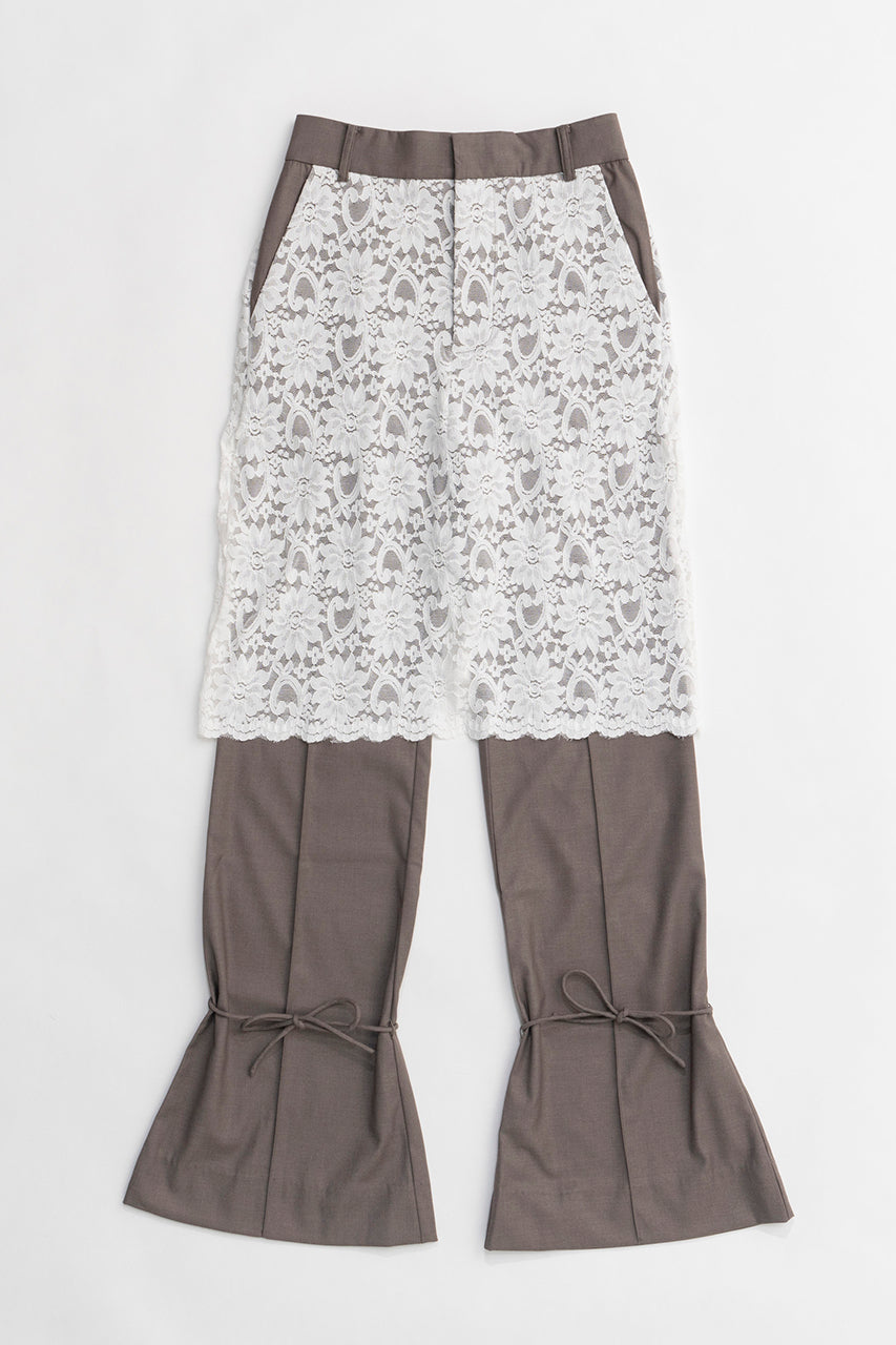 Tailored Trousers With Laced Skirt - SALE
