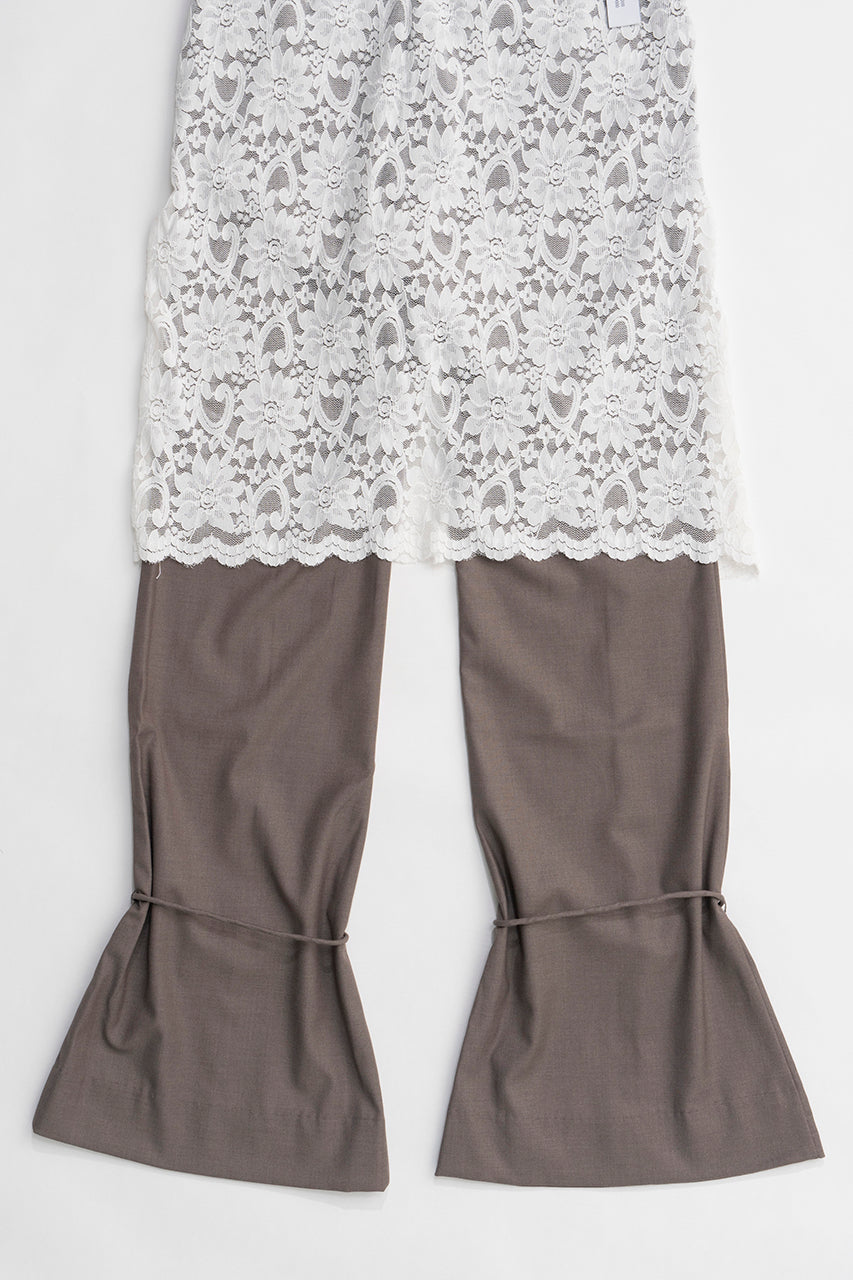 Tailored Trousers With Laced Skirt - SALE