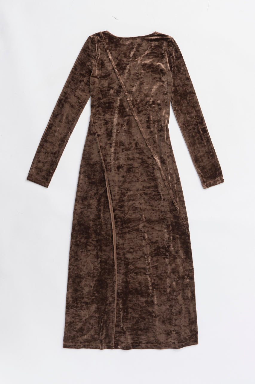 Knit Combination Velour One-Piece - 2025 WINTER