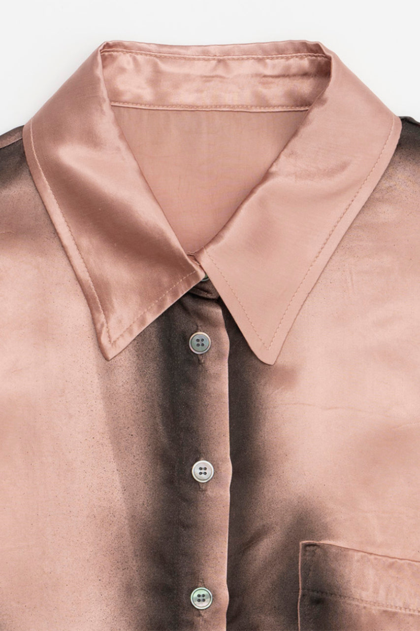 Painted Satin Short Shirt - SALE