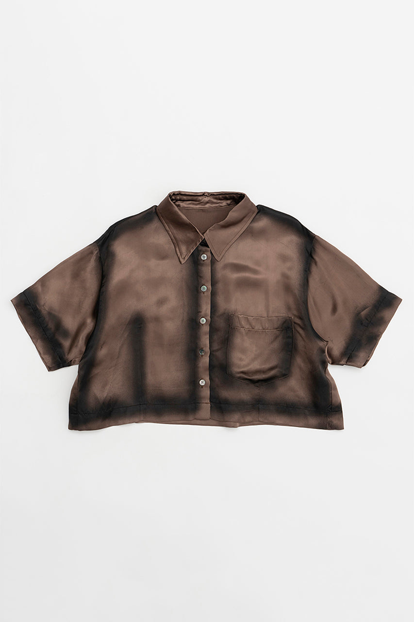 Painted Satin Short Shirt - SALE