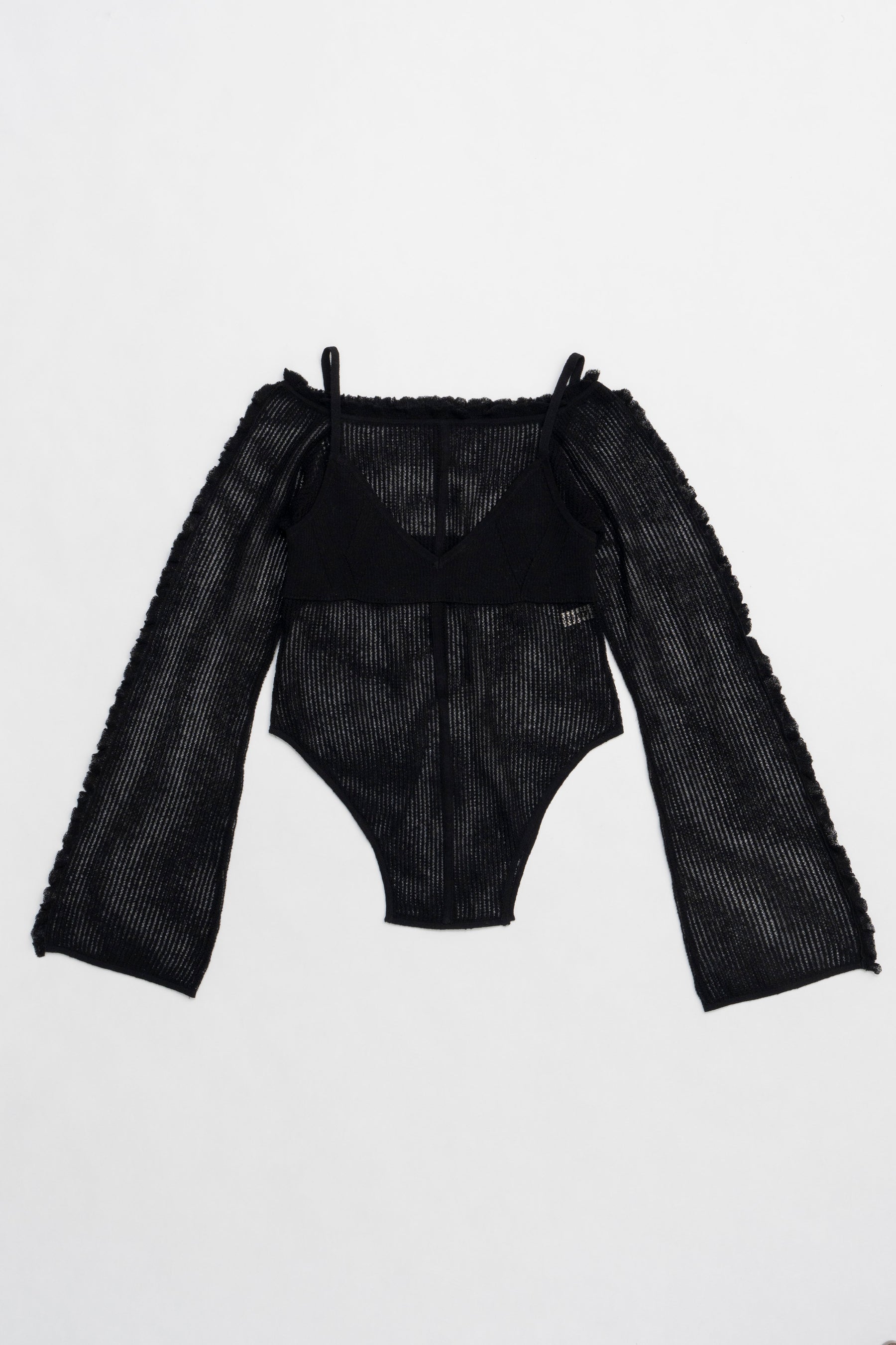 Layered Frill Knit Top