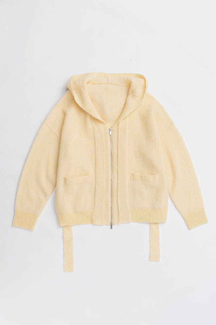 Hooded Zip Cardigan - 2025 WINTER
