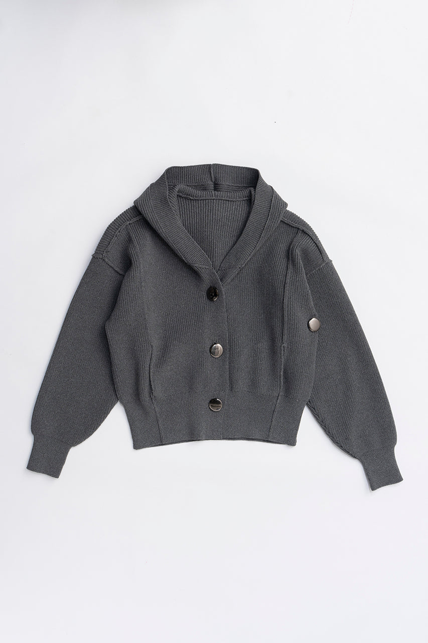Hoodie Knit Cardigan