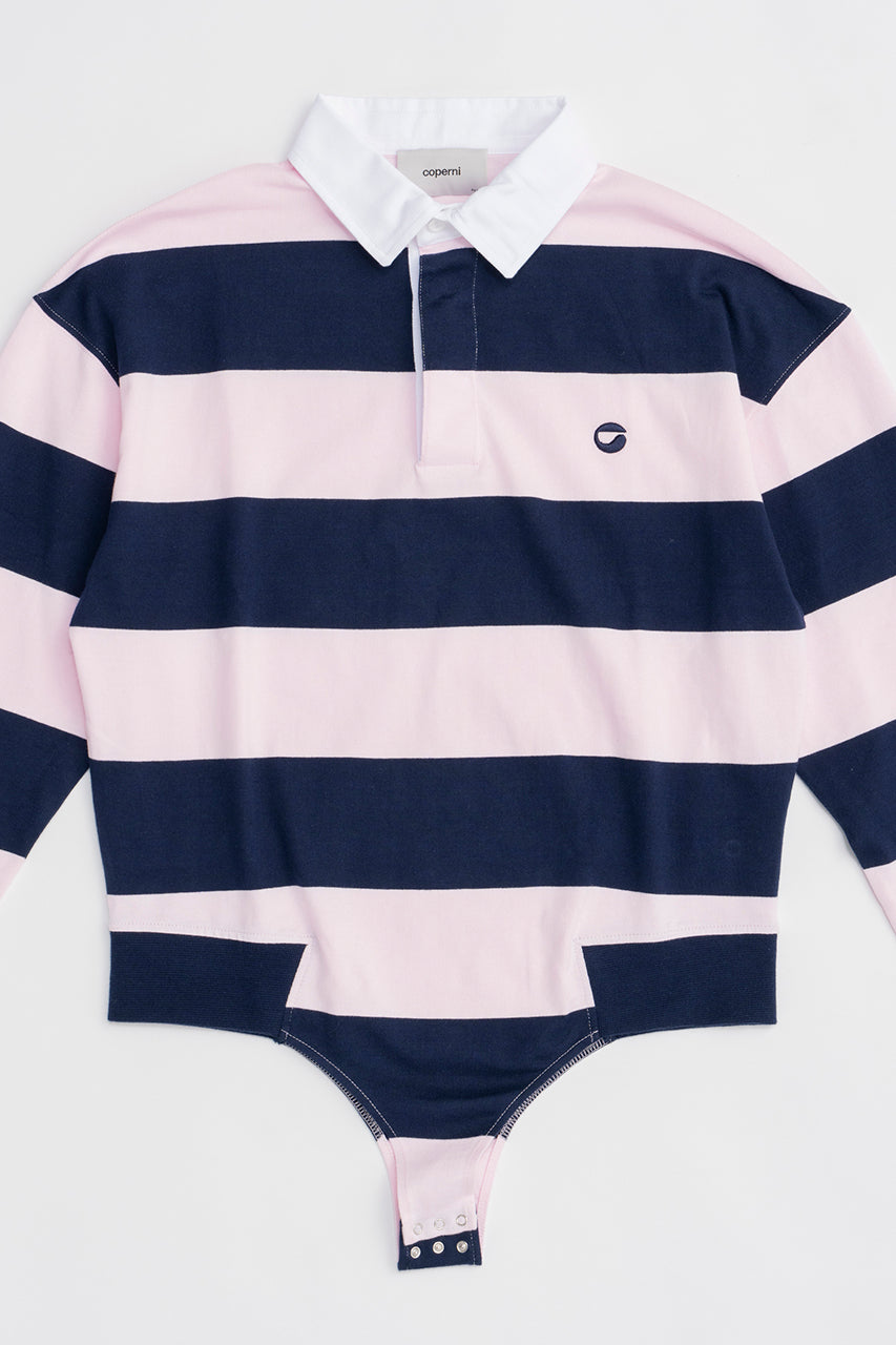 Striped Long Sleeve Polo Body - SALE