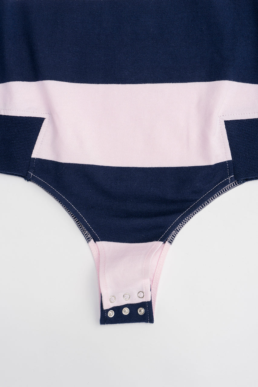 Striped Long Sleeve Polo Body - SALE