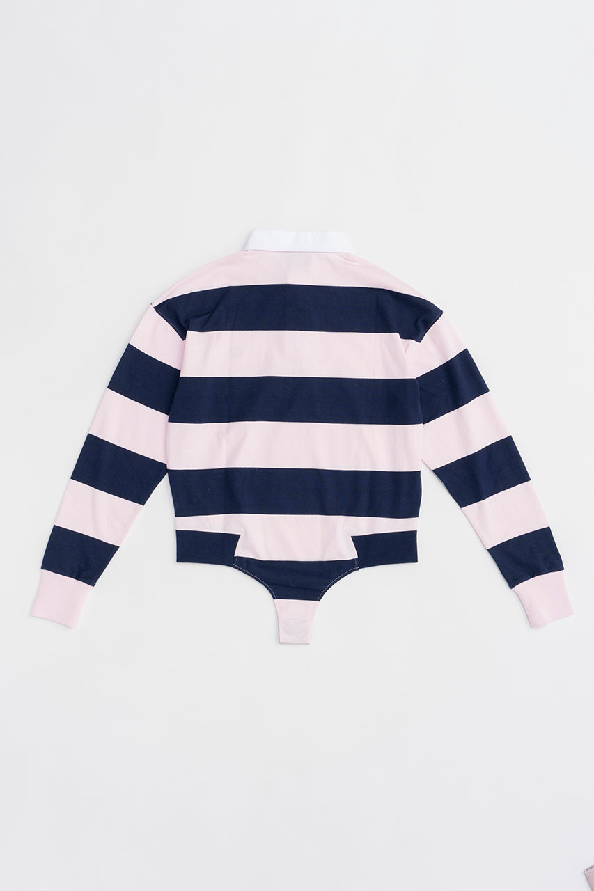 Striped Long Sleeve Polo Body - SALE