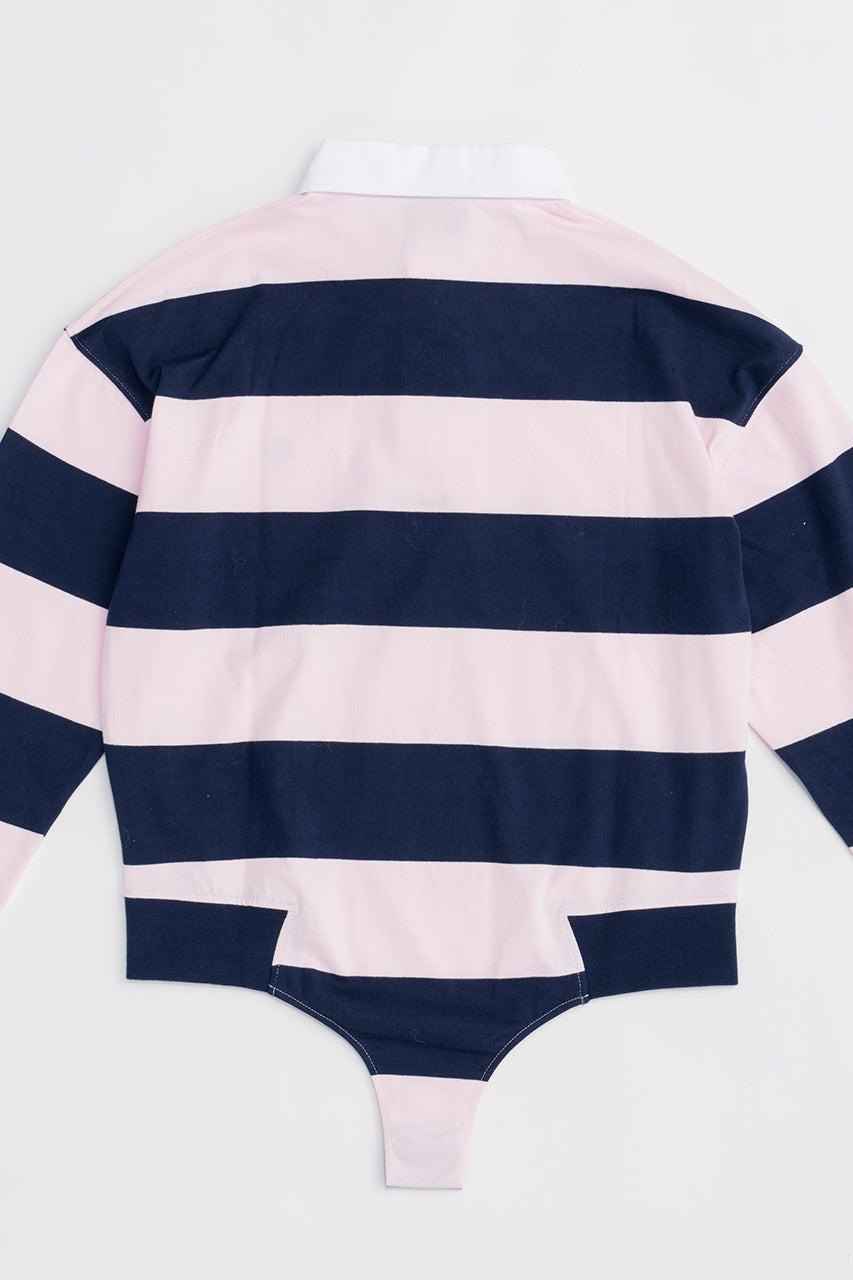 Striped Long Sleeve Polo Body - SALE