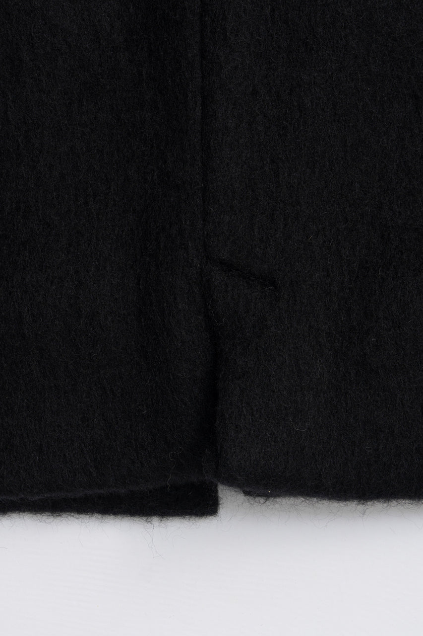 Mohair Shaggy Tailored Coat