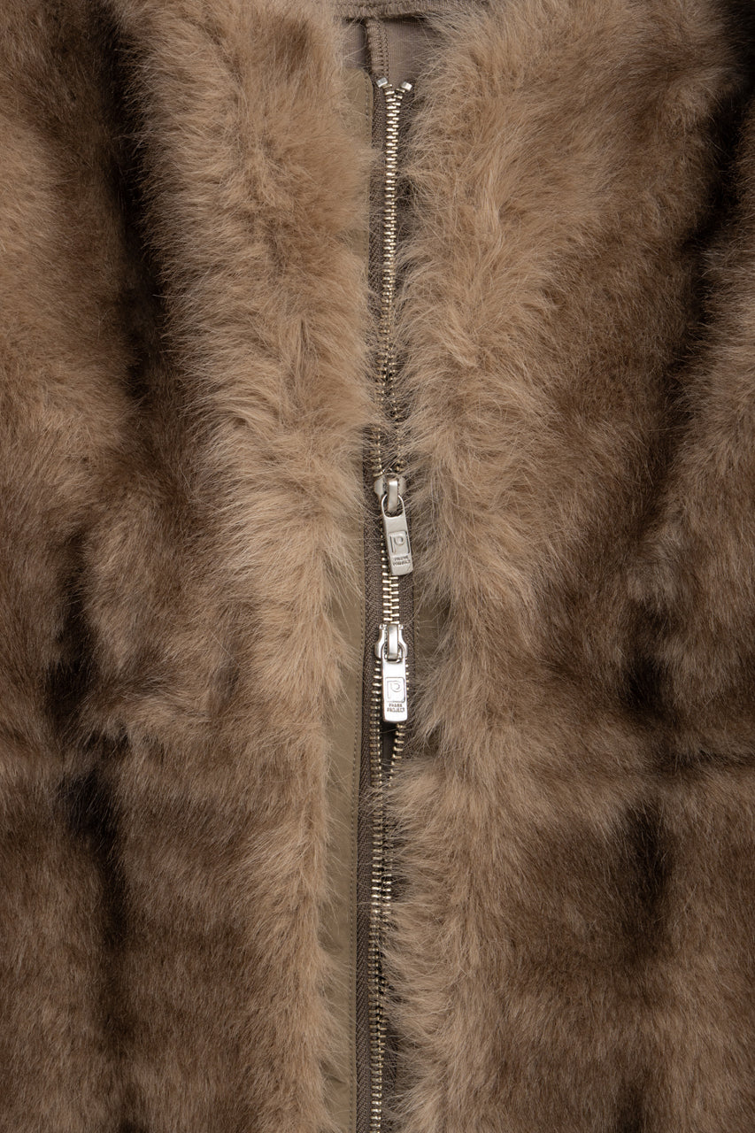 Fur Trimmed Vest