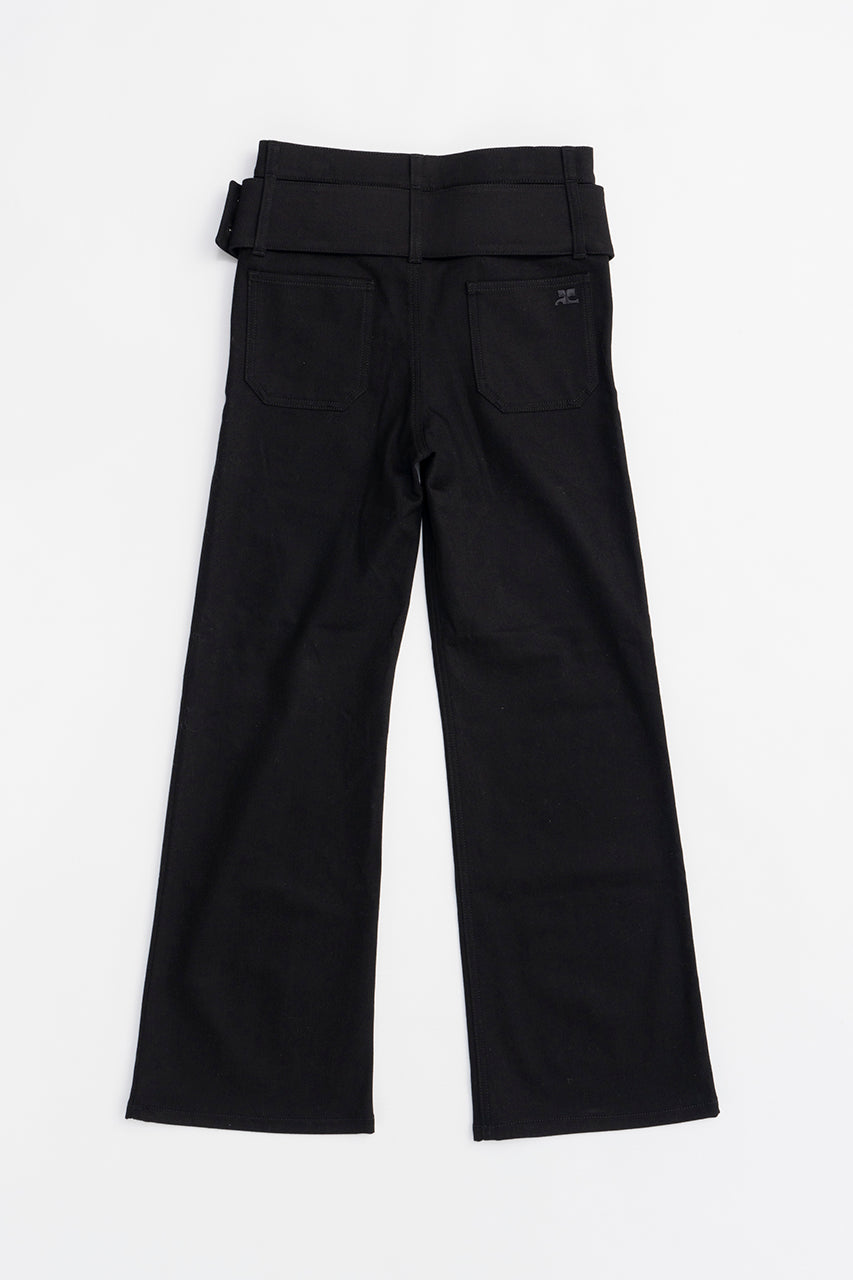 Double Belt Denim Pants - SALE