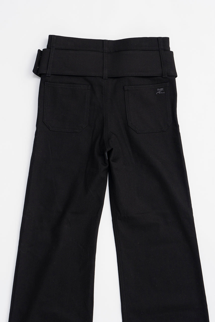 Double Belt Denim Pants - SALE