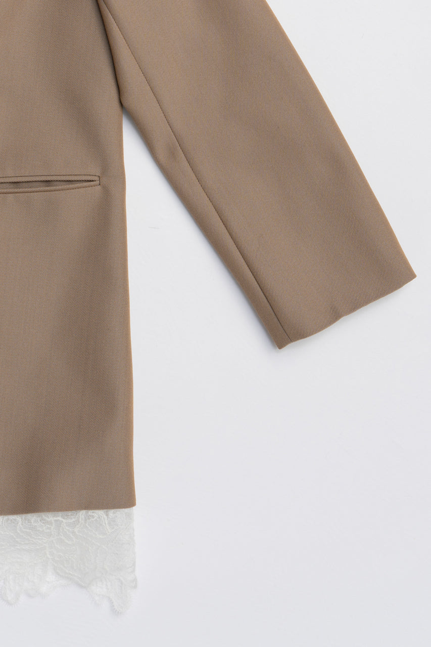 Grand Pianist Wool No-Collar Jacket - 2025 AUTUMN