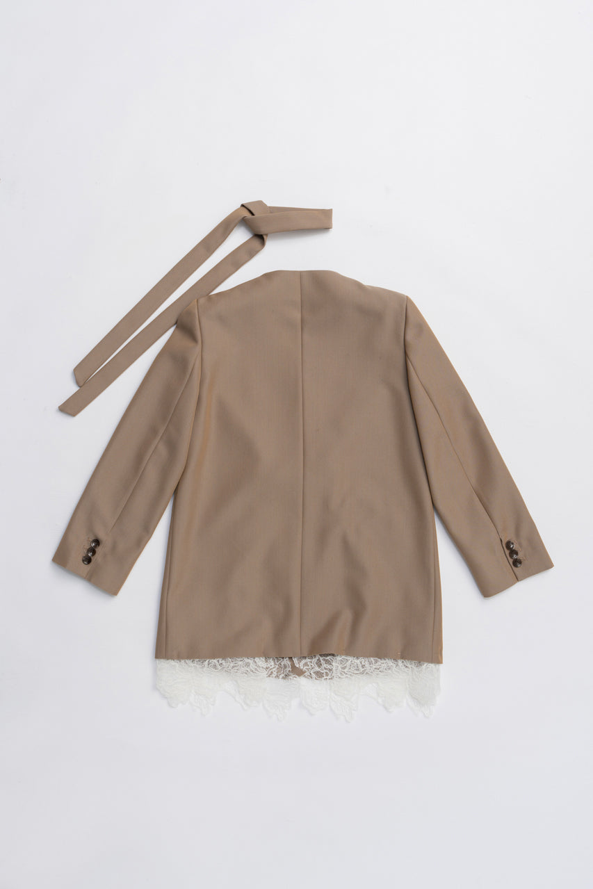 Grand Pianist Wool No-Collar Jacket - 2025 AUTUMN
