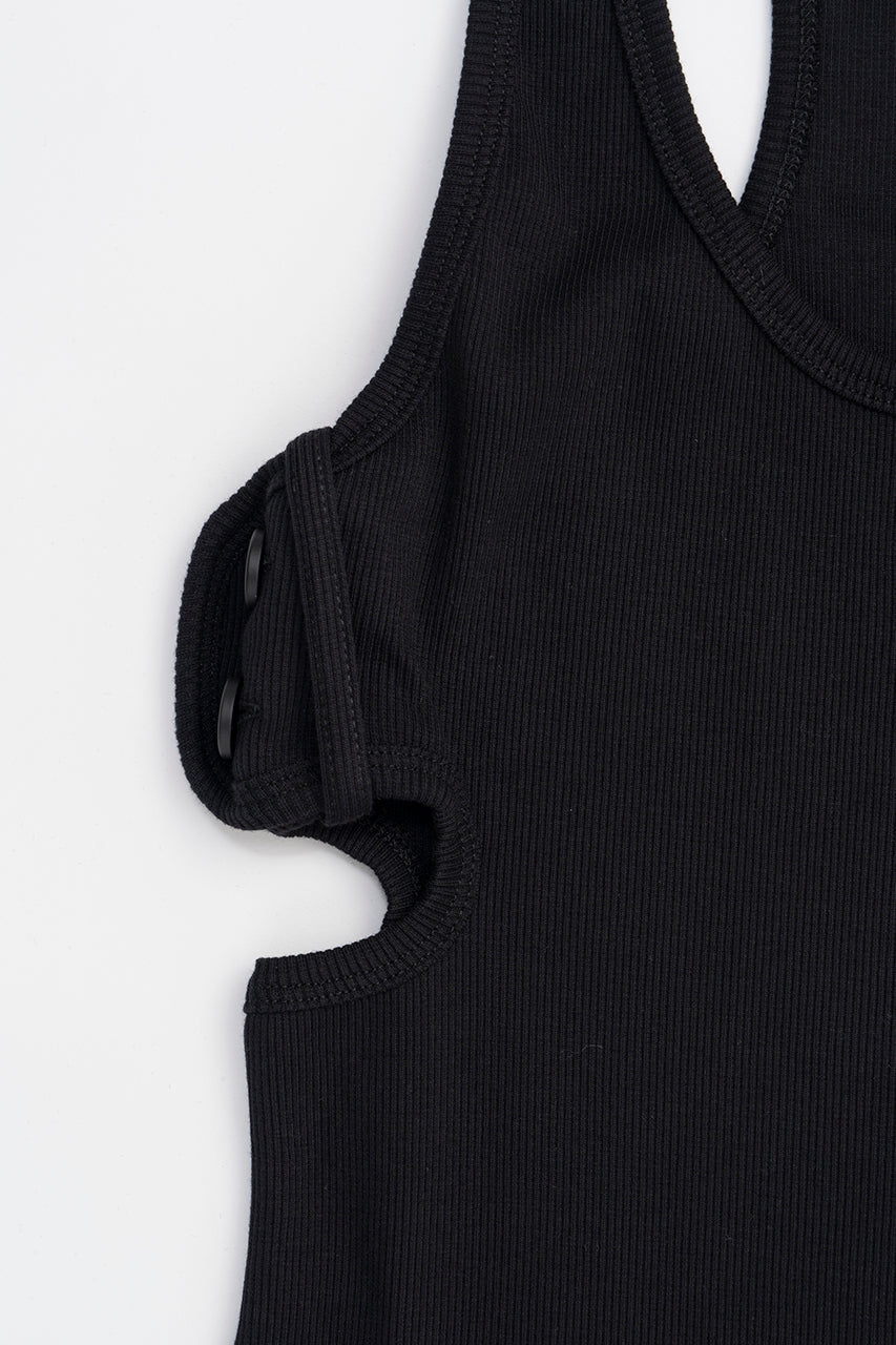 Double Buckle 90s Rib Tank Top - SALE