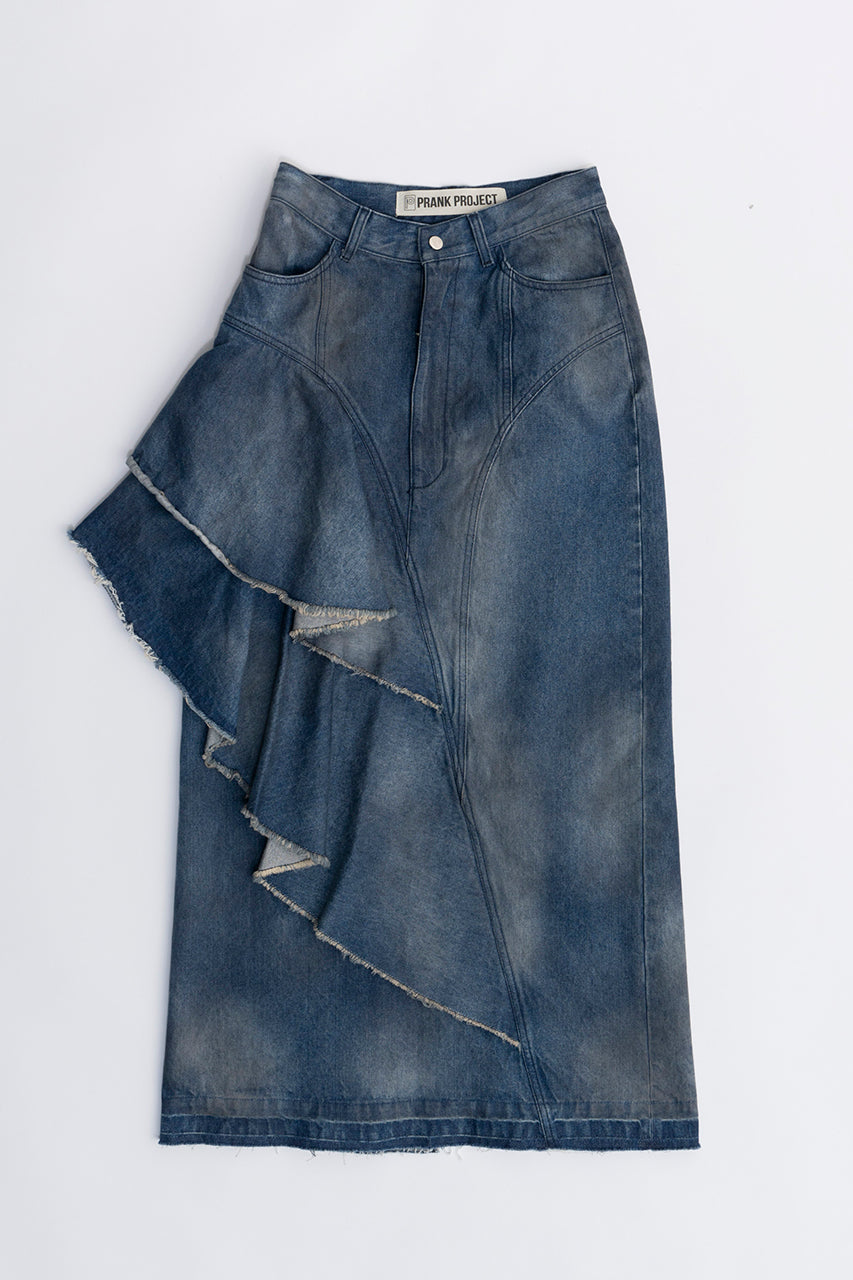 Asymmetry Big Ruffled Skirt - SALE