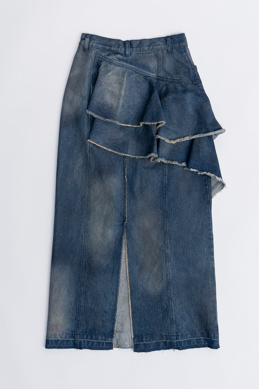 Asymmetry Big Ruffled Skirt - SALE