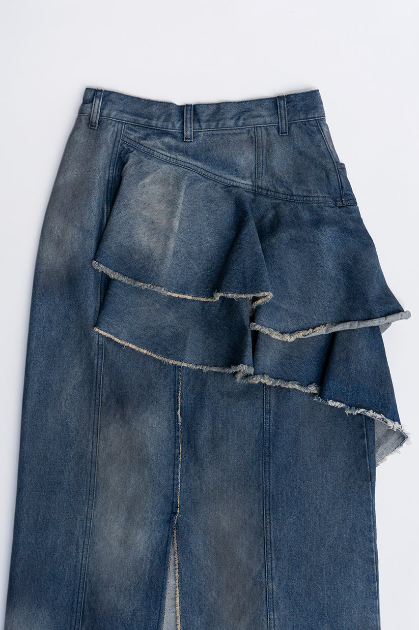 Asymmetry Big Ruffled Skirt - SALE