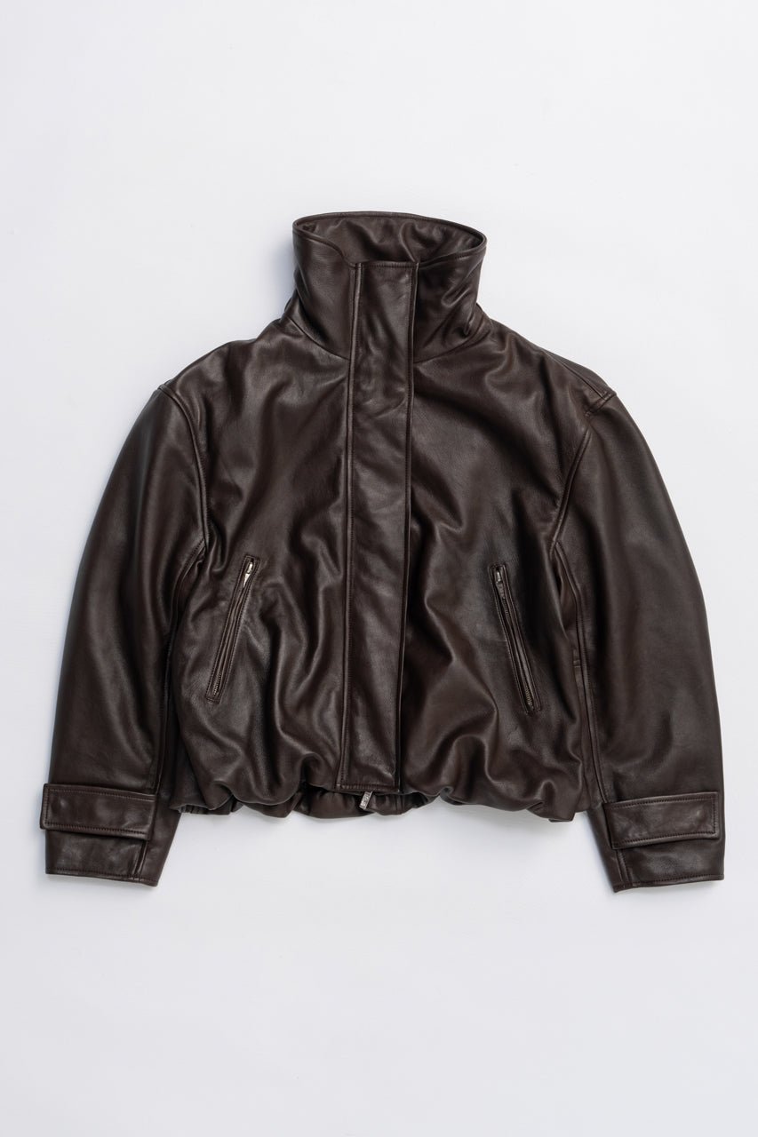 SHEEP Leather High Neck Blouson - PRE ORDER
