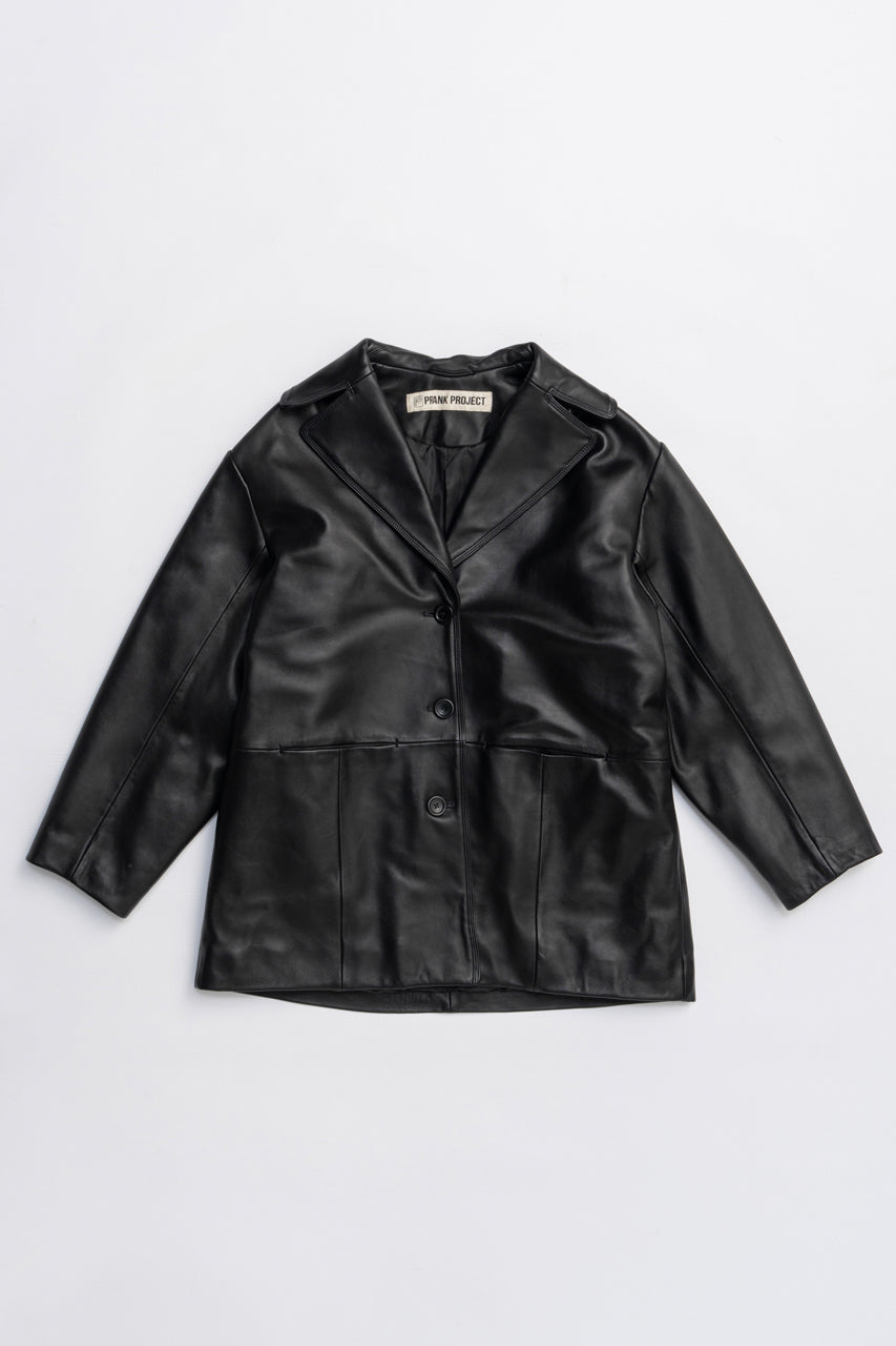 Overcoat Leather Jacket Coat - 2025 AUTUMN