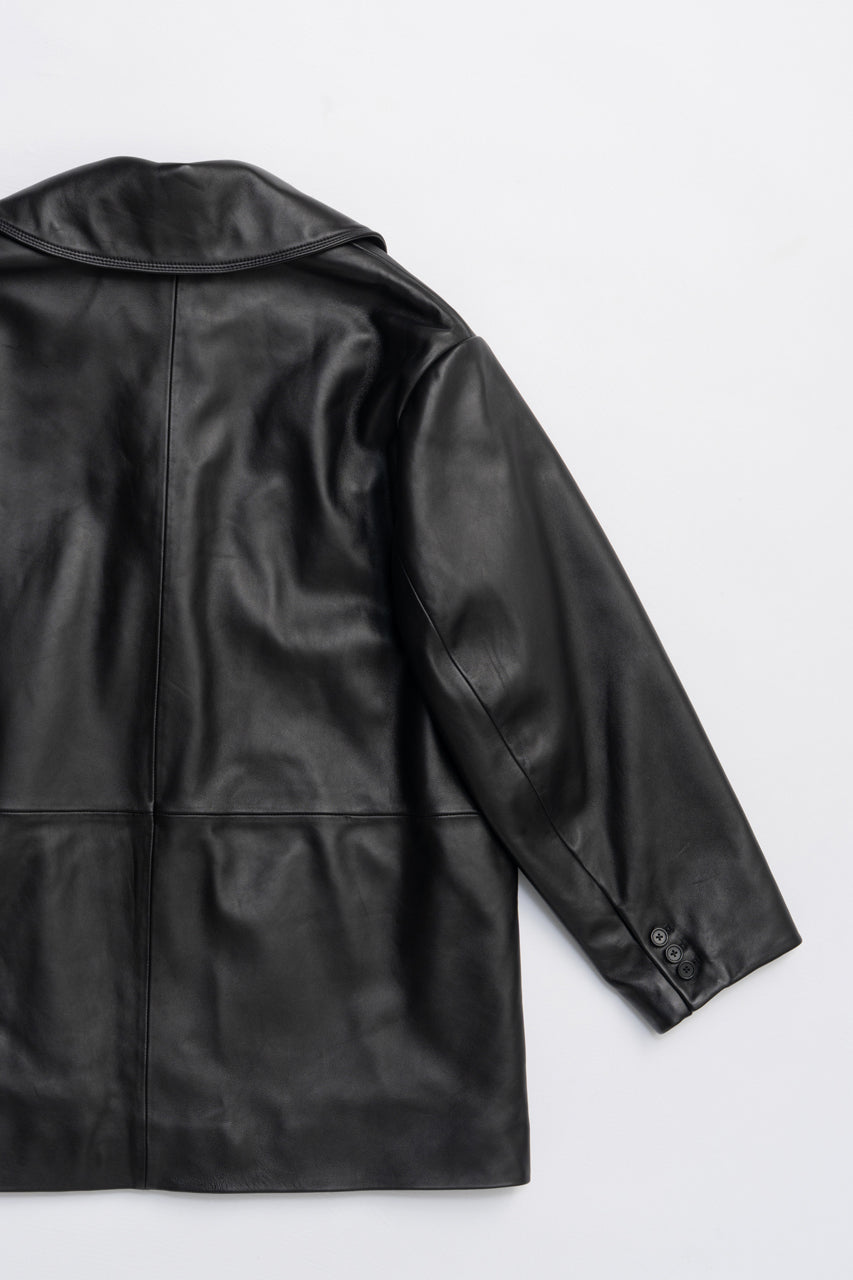 Overcoat Leather Jacket Coat - 2025 AUTUMN