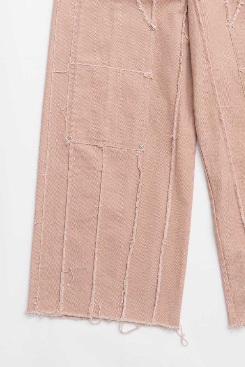 Raw Edge Panel Pants