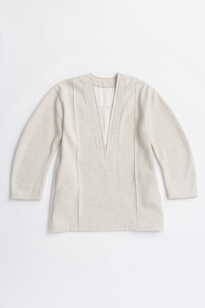 Deep V-Neck Sweatshirt - 2025 WINTER