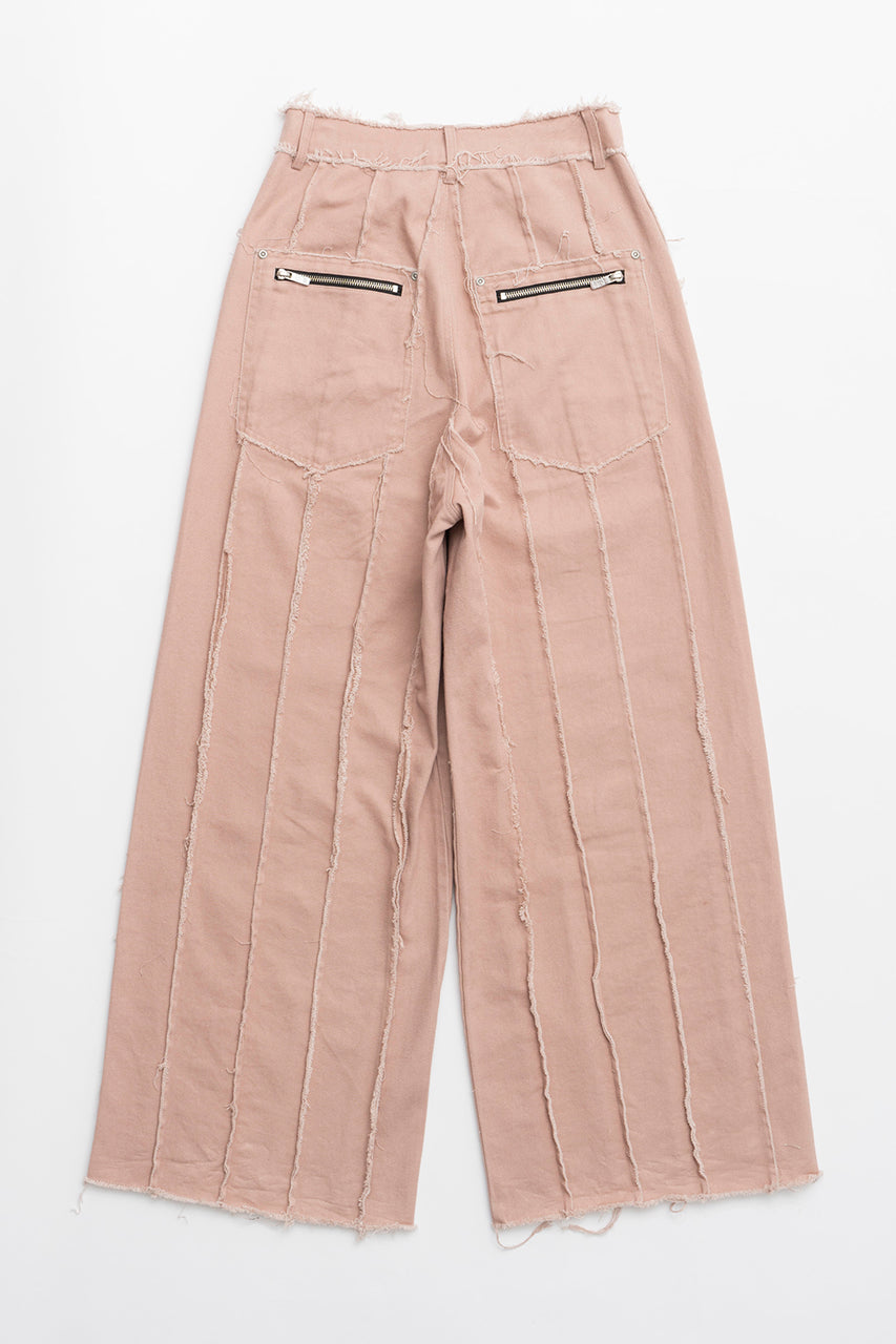 Raw Edge Panel Pants