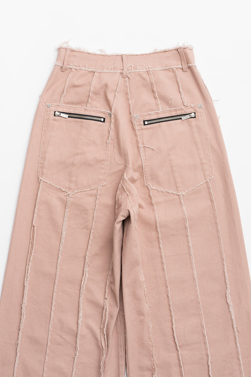 Raw Edge Panel Pants