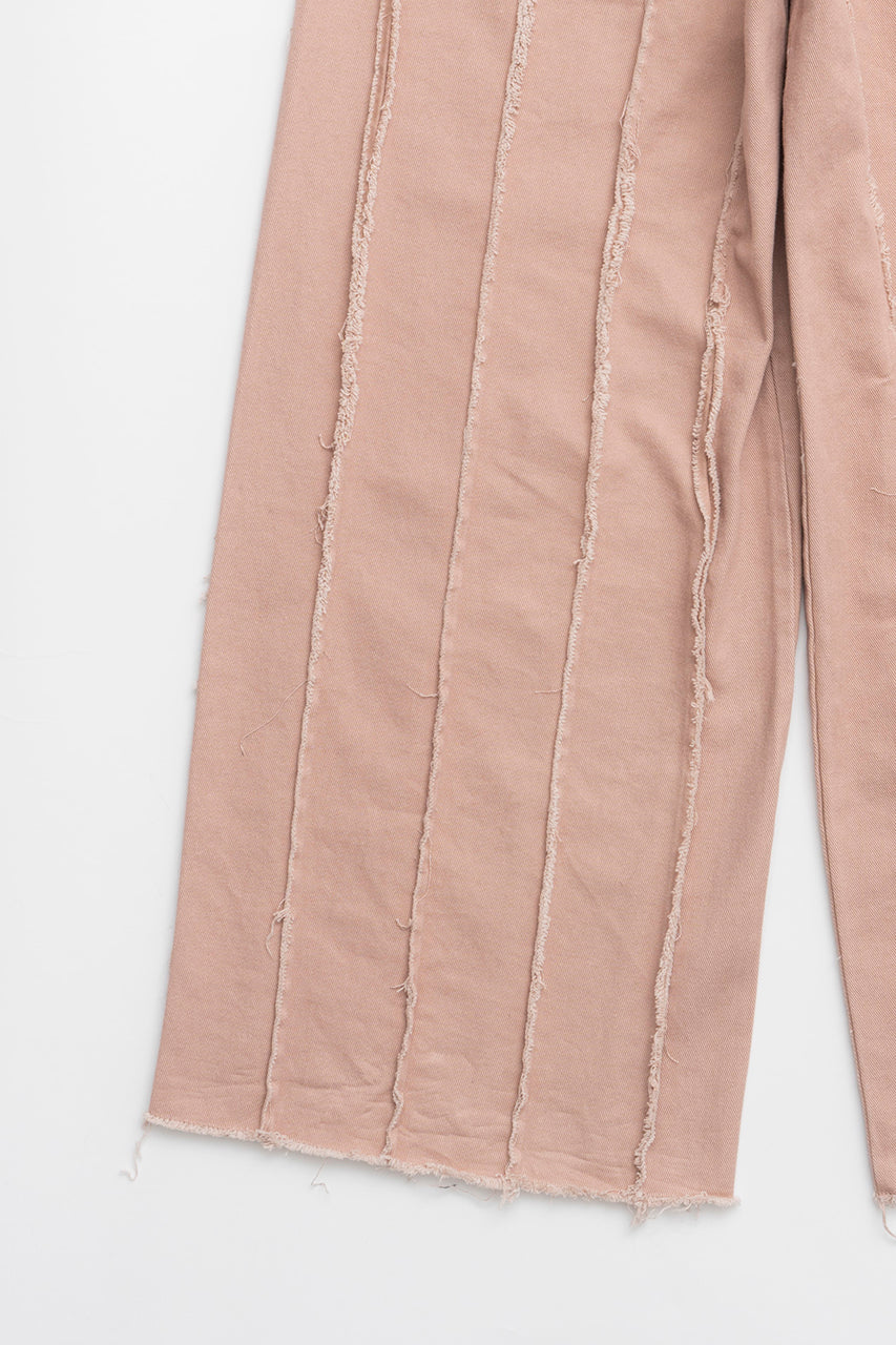 Raw Edge Panel Pants