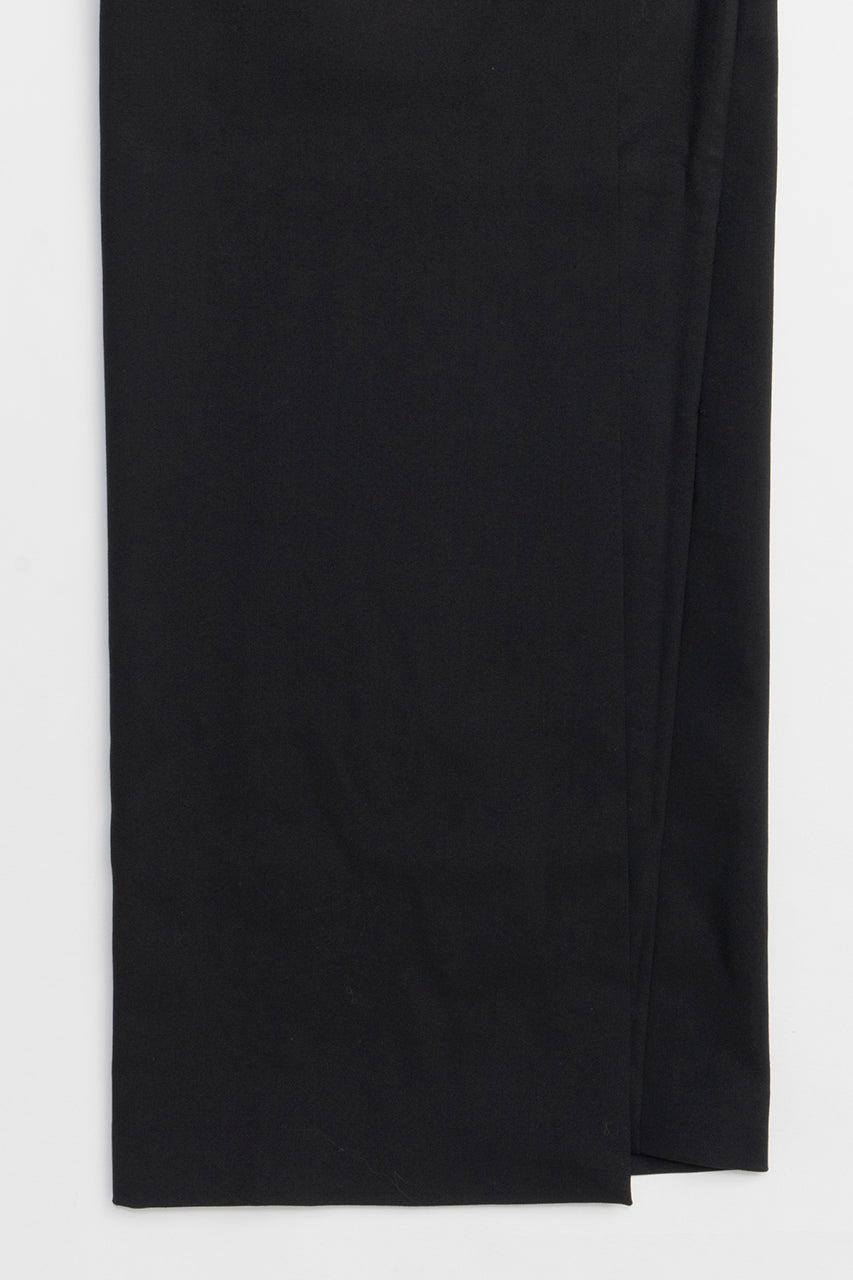 Wrap Skirt Black Wool - SALE