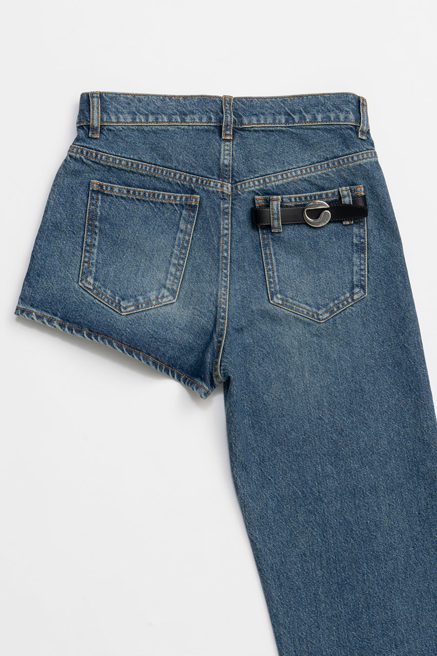One-Leg Denim Trouser - SALE