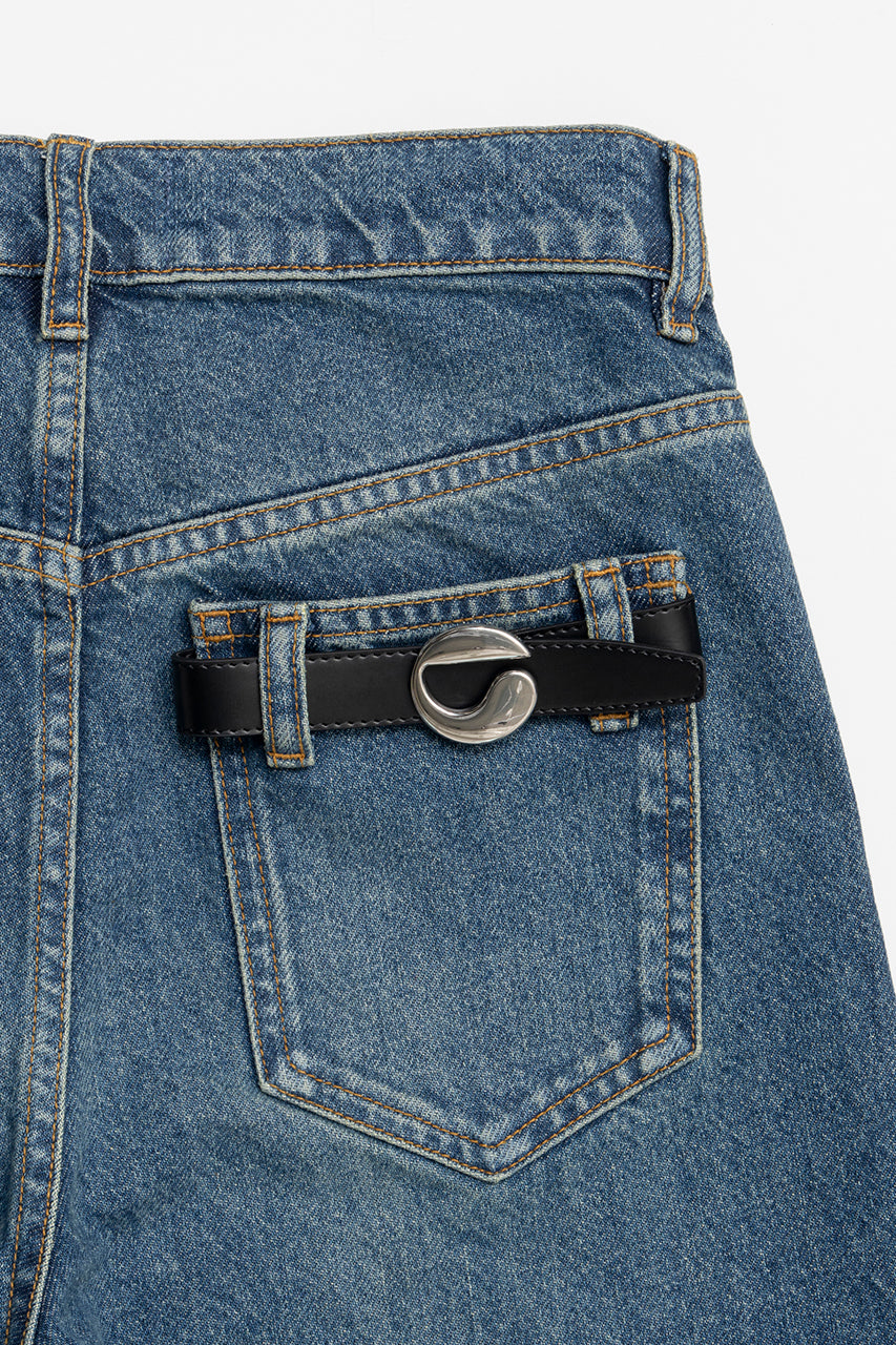 One-Leg Denim Trouser - SALE