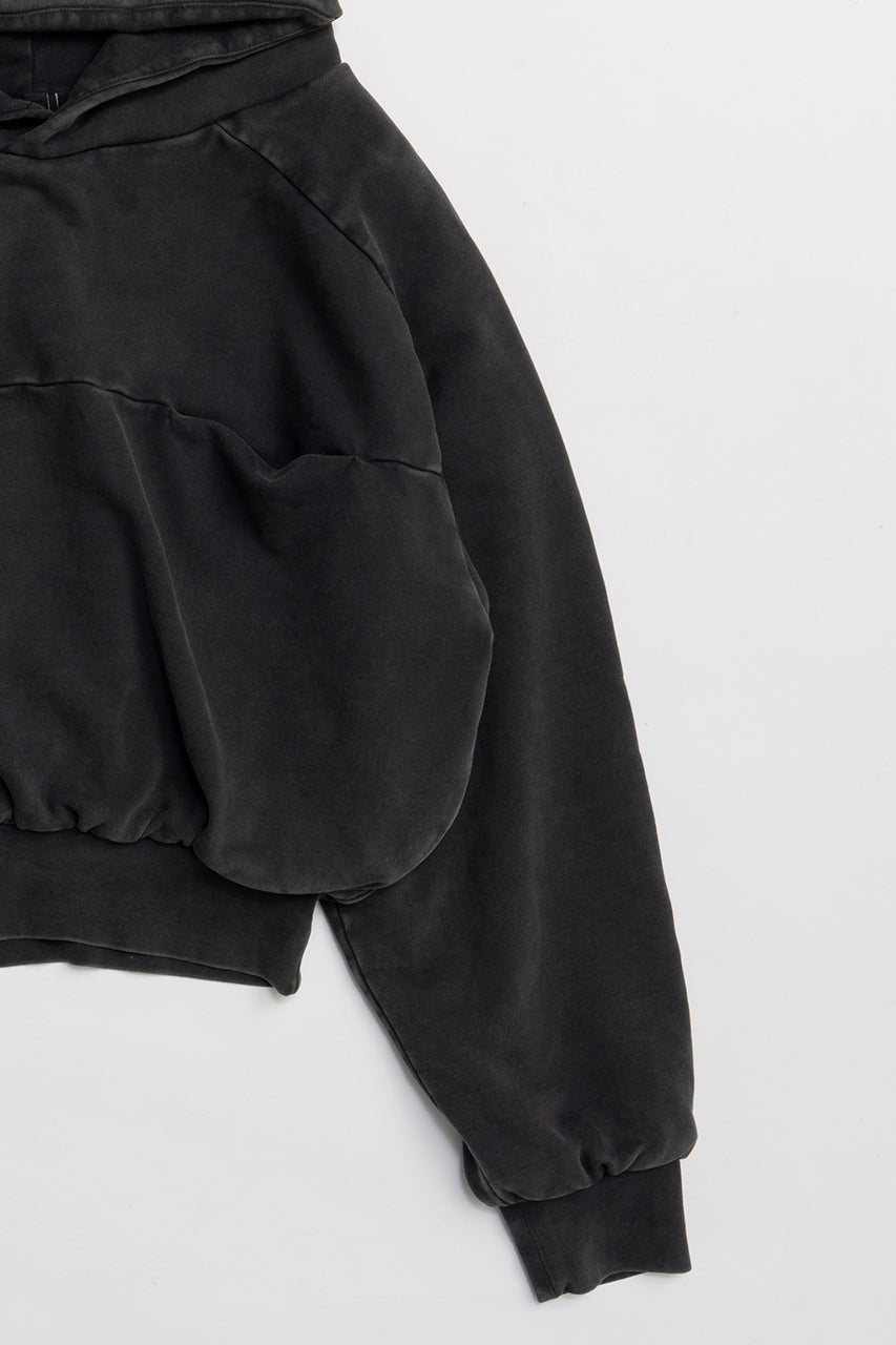 Double Double Hood Washed Black