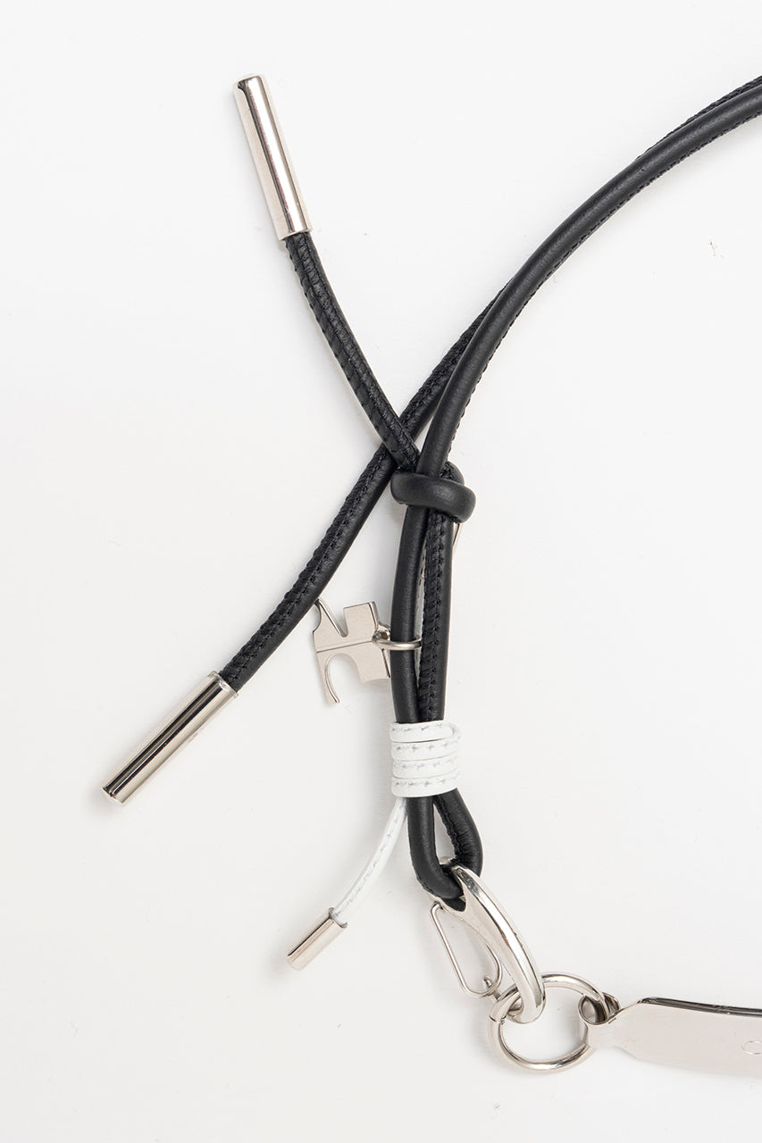 Hook Rope & Metal Necklace