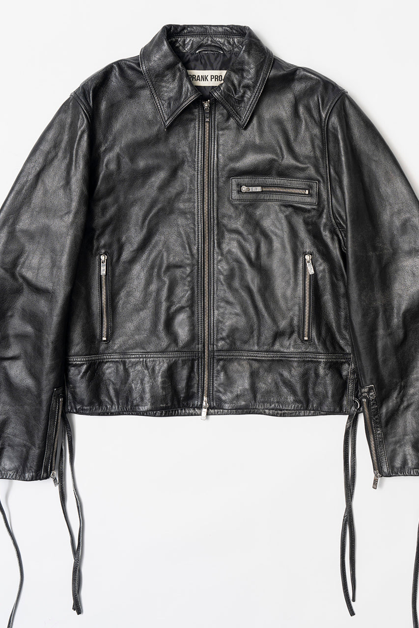 Lace-Up Leather Blouson - SALE