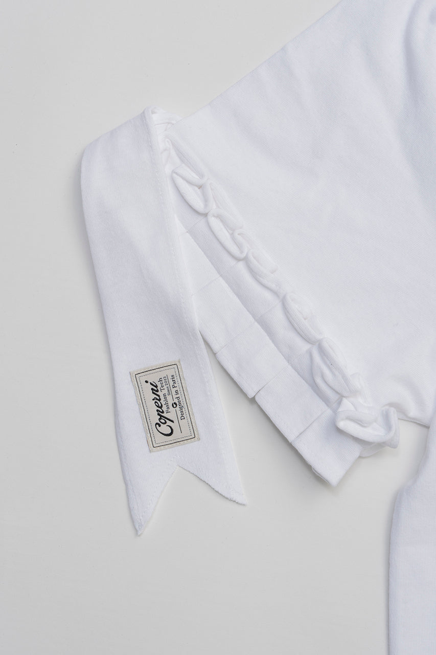 Ruffle Logo Boxy T-Shirt - PRE ORDER