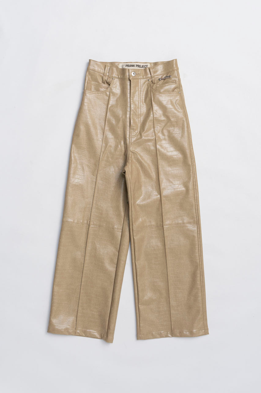 Synthetic Leather Press Pants - 2025 WINTER