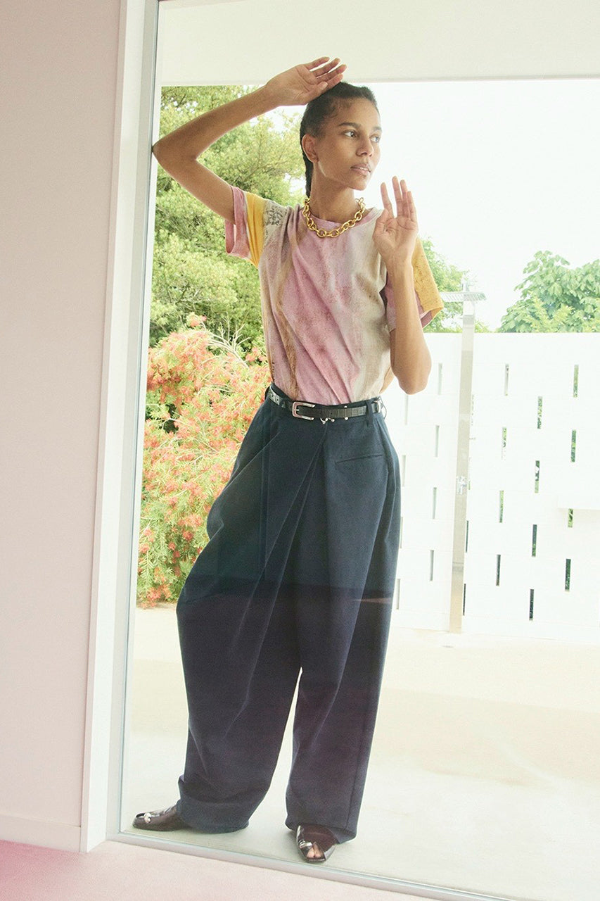 Asymmetrical Drape Pants - PRE ORDER