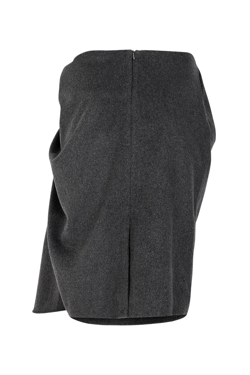Crease Skirt Grey