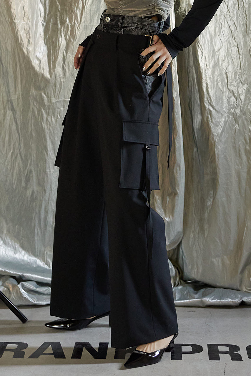 Double West Layered Denim Pants