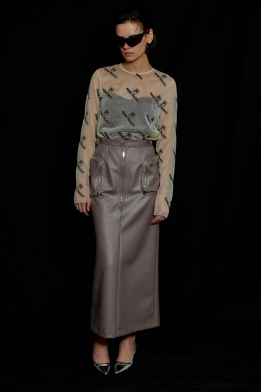 【SALE】Coated Double Skirt